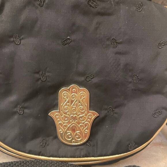 LeSportSac Manoush Collaboration black and gold crossbody - Picture 2 of 10